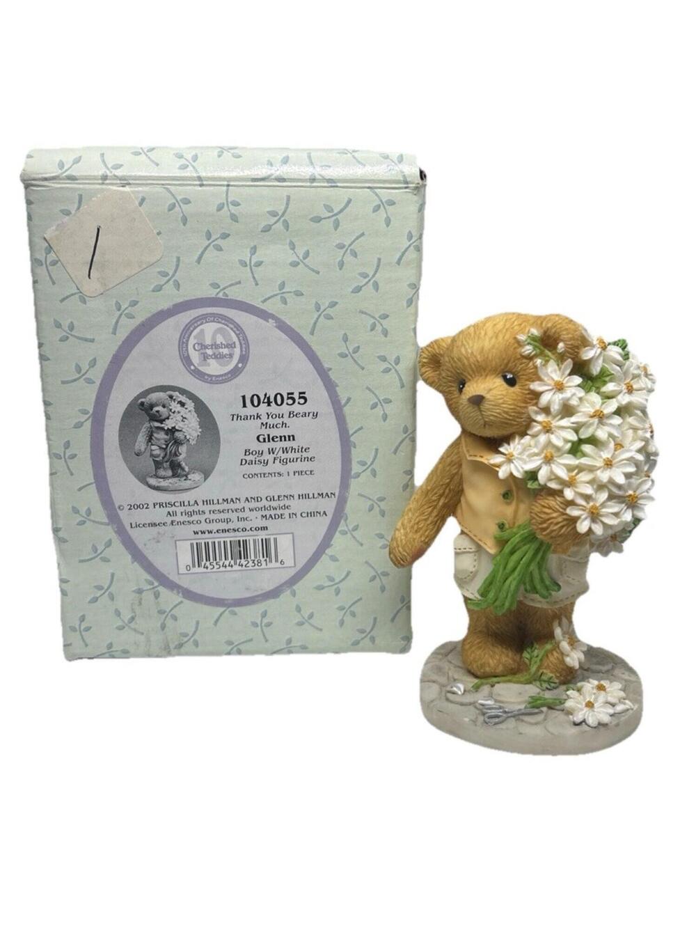 Cherished Teddies Glenn 104055 Thank You Beary Much Daisy Bear LE Box COA